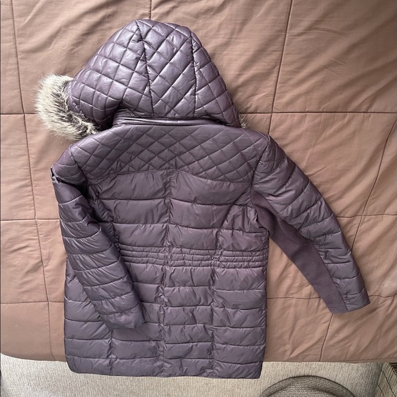 Apt. 9 Heavyweight Coat with hood, XL, Maroon - Picture 2 of 8